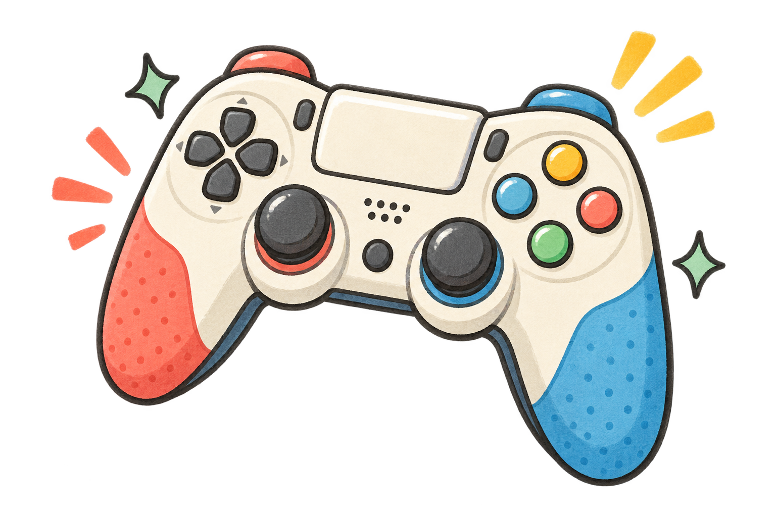 カラフルなゲームコントローラー